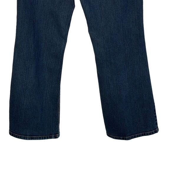 Ruff Hewn SZ 4S SHORT Bootcut Jeans Mid-Rise Pockets Stretch Whiskered Blue - Picture 6 of 11